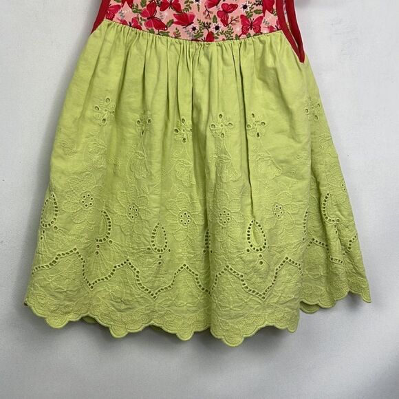 Matilda Jane lime green eyelet and butterfly patterned mixed Media dress size 4 - Picture 10 of 15